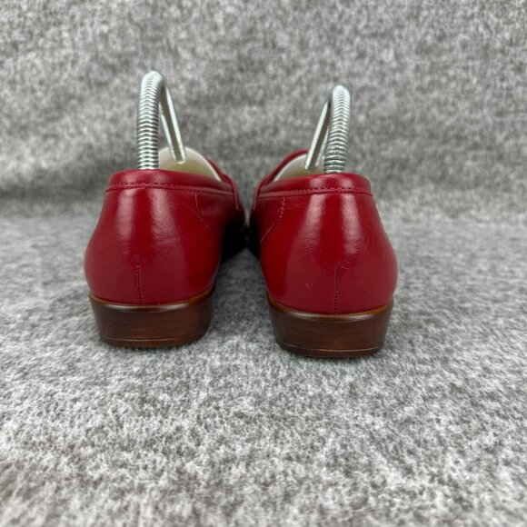 ✅SAS Womens 8.5N Red Leather Tripad Comfort Penny Loafers Slip-On Moccasin Style - Picture 5 of 12